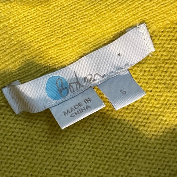 Boden mimosa yellow and white striped wool sweater with mock neck - Picture 3 of 16